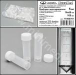 Пробирка цилиндрическая с винтовой крышкой, 5 мл,16×60 мм, с дел.,с юбкой уст-ти,п/п,ТУ 9464-015-29508133-2014,уп.100 шт,Минимед